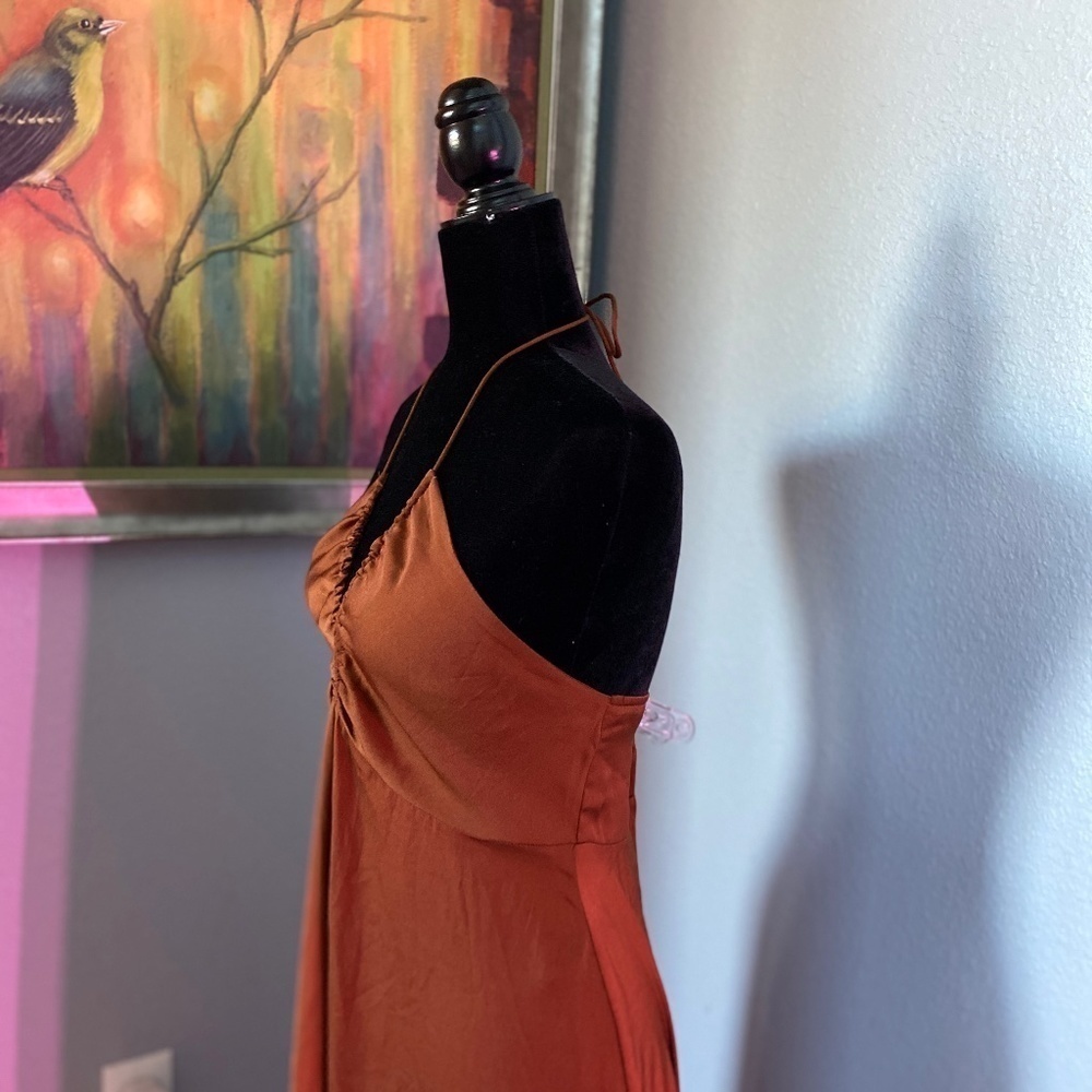 Banana Republic Silky Halter Dress NWT - Picture 5 of 13